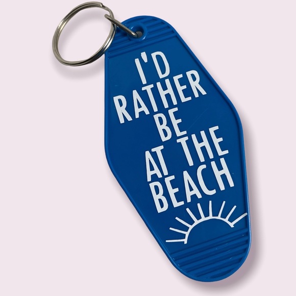 Accessories - I’d Rather Be At The Beach Motel Keychain